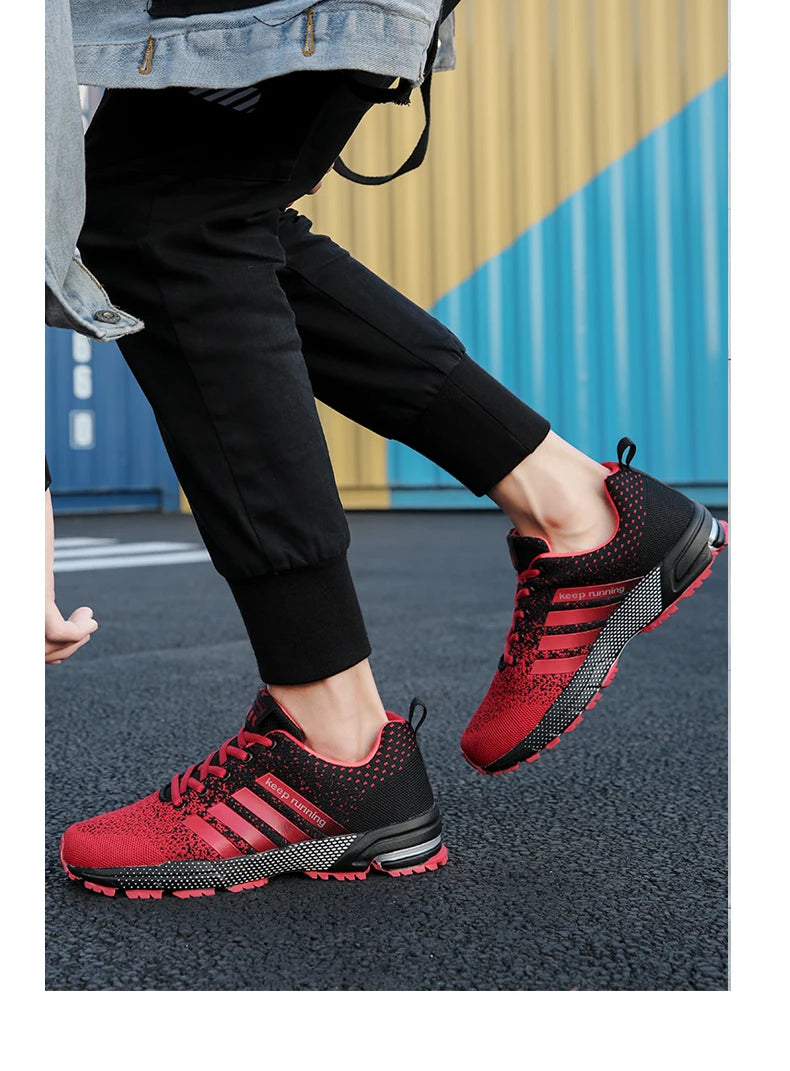 Men’s Green Breathable Running Shoes – Big Size 47